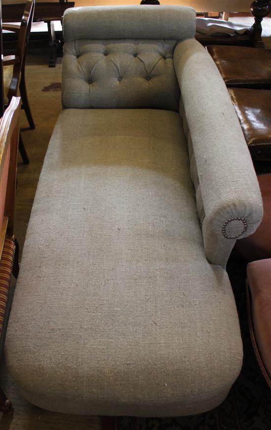 Upholstered chaise longue